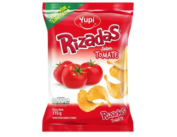 Yupi Rizadas Sabor Tomate 115GR