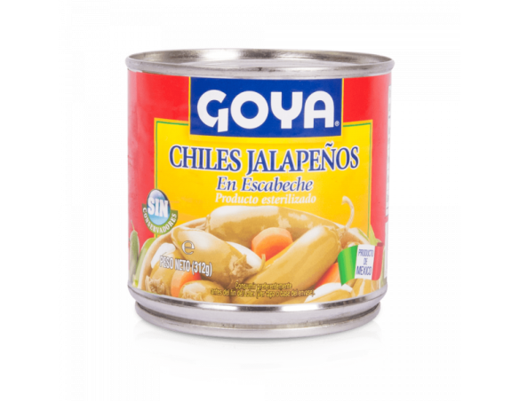 Chiles Jalapeños Enteros en Escabeche Goya 312GR