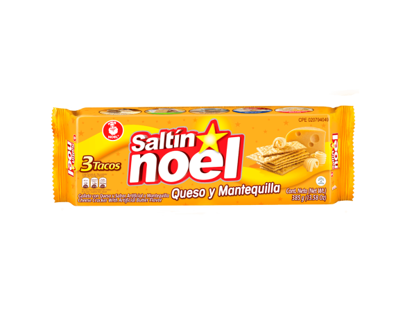 Galleta Saltin Noel Queso y Mantequilla 385GR