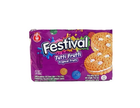 Galleta Festival Sabor Tutti Fruti x12 Und