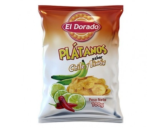 Plátano Sabor Chile y Limón EL Dorado 100GR